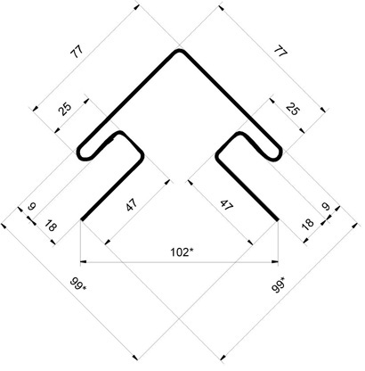 H-profil_soedinit - Профиль H соединительный 3,00 Grand Line Tundra Ясень