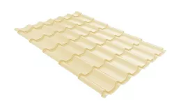 Металлочерепица Grand Line Classic Полиэстер 0.45 RAL 1015 светлая слоновая кость. Артикул: GrandLineM11-11015
