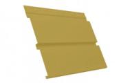 Софит металл с перфорацией GL Квадро брус PE 0,45 мм RAL 1018 цинково-желтый – Купить оптом и в розницу