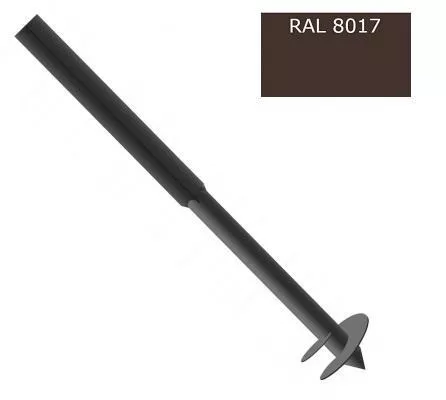 Столб Винтовой 3000мм 60х60-2000мм/d57-1000мм, ППК RAL 8017 Коричневый купить в санкт-петербурге