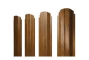 Штакетник Grand Line П-образный B фигурный 0,45 Print Elite Golden Wood Золотой Дуб – Купить оптом и в розницу