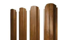 Штакетник Grand Line П-образный B фигурный 0,45 Print Elite Golden Wood Золотой Дуб. Цена: 128 руб. Артикул: Pobr_Krug_36
