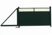 Ворота откатные Estet Plus 2,4х4,5 RAL 6005/1014 GL – Купить оптом и в розницу