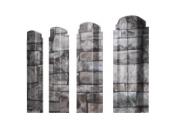 Штакетник Grand Line П-образный А фигурный 0,45 Print Elite Fine Stone Камень – Купить оптом и в розницу