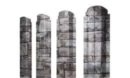 Штакетник Grand Line П-образный А фигурный 0,45 Print Elite Fine Stone Камень. Цена: 128 руб. Артикул: Pobr_Krug_31