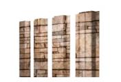 Штакетник Grand Line П-образный А фигурный 0,45 Print Elite Sand Stone Камень песчаник – Купить оптом и в розницу