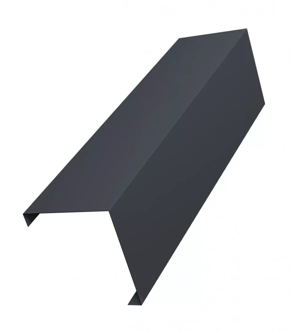 Декоративная накладка на столб угловая жалюзи Milan,Tokyo 0,5 Quarzit lite с пленкой RAL 7024 мокрый асфальт GL купить в санкт-петербурге