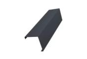 Декоративная накладка на столб угловая жалюзи Milan,Tokyo 0,5 Atlas с пленкой RAL 7024 мокрый асфальт GL – Купить оптом и в розницу