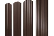 Штакетник Grand Line Twin фигурный 0,4 PE RAL 8017 Шоколад – Купить оптом и в розницу