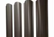 Штакетник Полукруглый Slim фигурный 0,45 Drap ST RR 32 темно-коричневый – Купить оптом и в розницу
