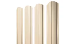 Штакетник Полукруглый Slim фигурный 0,45 Drap TX RAL 1015 светлая слоновая кость. Цена: 109 руб. Артикул: 38846