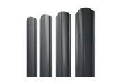 Штакетник Полукруглый Slim фигурный 0,45 Drap TX RAL 7016 антрацитово-серый – Купить оптом и в розницу