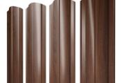 Штакетник Круглый с прямым резом 0,45 Print Elite Choco Wood TwinColor – Купить оптом и в розницу