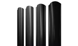 Штакетник Полукруглый Slim фигурный 0,45 Drap-double TX RAL 9005 черный. Цена: 127 руб. Артикул: 38858