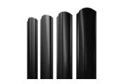 Штакетник Полукруглый Slim фигурный 0,5 PurPro RAL 9005 черный – Купить оптом и в розницу