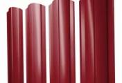 Штакетник Круглый с прямым резом 0,45 PE RAL 3003 рубиново-красный – Купить оптом и в розницу