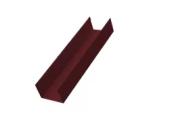 Стойка_нест 60х40 жалюзи Milan,Tokyo 0,45 PE-Double с пленкой RAL 3005 красное вино GL – Купить оптом и в розницу
