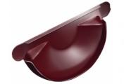 Заглушка торцевая универсальная Grand Line 125 мм RAL 3005 Красное вино – Купить оптом и в розницу