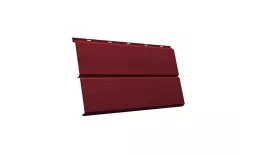 Металлический сайдинг Grand Line ЭкоБрус 3D Velur 0,5 мм RAL 3005 Красное вино. Артикул: GrandLine-MS1218