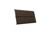 Металлический сайдинг Grand Line ЭкоБрус 3D Satin Matt 0,5 мм RR 32 Темно-коричневый – Купить оптом и в розницу