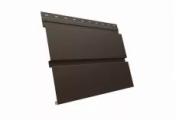 Металлический сайдинг Grand Line Квадро Брус GreenCoat Pural RR 32 Темно-коричневый – Купить оптом и в розницу