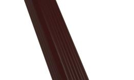 Труба прямоугольная Grand Line Vortex Matt 1м с коленом RR 32 Темно-коричневый. Цена: 592 руб. Артикул: GrandLine-metvod_46