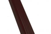Труба прямоугольная Grand Line Vortex Matt 3м с коленом RR 32 Темно-коричневый – Купить оптом и в розницу