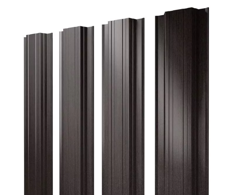 Штакетник Прямоугольный с прямым резом 0,45 Print Elite Coffee Wood Blesk TwinColor купить в санкт-петербурге