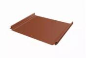 Кликфальц Pro Grand Line 0,5 Satin Matt TX с пленкой на замках RAL 8004 терракота – Купить оптом и в розницу