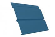 Софит металл с перфорацией Grand Line Квадро брус Satin 0,5 мм RAL 5005 сигнальный синий – Купить оптом и в розницу