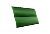 Металлический сайдинг Grand Line Блок-хаус New PE 0,45 мм RAL 6002 Лиственно-зеленый – Купить оптом и в розницу