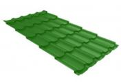 Металлочерепица Grand Line Kvinta Plus 3D 0,45 Полиэстер RAL 6002 лиственно-зеленый – Купить оптом и в розницу