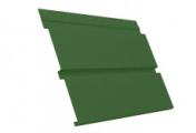 Софит металл с перфорацией GL Квадро брус PE 0,45 мм RAL 6002 лиственно-зеленый – Купить оптом и в розницу