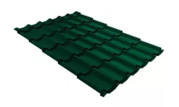 Металлочерепица Grand Line Classic Полиэстер 0.4 RAL 6005 зеленый мох. Цена: 485 руб. Артикул: GrandLineM11-46005
