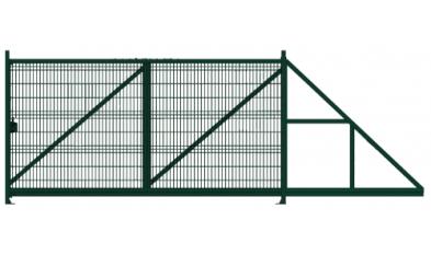 Ворота откатные Profi 2,03х6,0 RAL 6005 вправо GL. Цена: 145.651 руб. Артикул: 24739