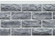 Фасадные панели Grand Line Колотый камень Design Plus гранит с белым швом – Купить оптом и в розницу