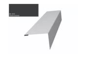 Нащельник (для калиток и ворот) 25х35 жалюзи Milan, Tokyo 0,5 Rooftop Matte RAL 7016 (L1,68) GL – Купить оптом и в розницу