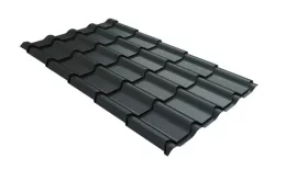 Металлочерепица GL Kamea 0,5 Rooftop Matte (Стальной Бархат) RAL 7016 антрацитово-серый. Цена: 1.027 руб. Артикул: GrandLineM43_01