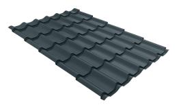 Металлочерепица GL Classic 0.5 Rooftop Matte (Стальной Бархат) RAL 7016 антрацитово-серый. Цена: 962 руб. Артикул: GrandLineM15_01