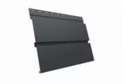 Металлический сайдинг Grand Line Квадро Брус GreenCoat Pural Matt RAL 7016 Антрацитово-серый – Купить оптом и в розницу