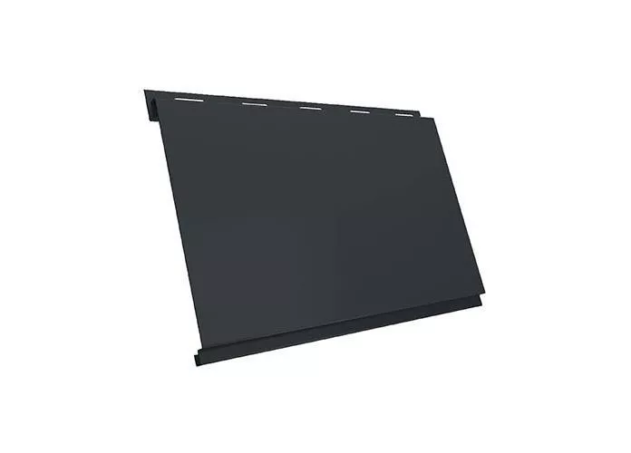 Металлический сайдинг Grand Line Вертикаль classic Velur 0,5 мм RAL 7016 Антрацитово-серый купить в санкт-петербурге