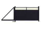 Ворота откатные Estet Plus 2,0х4,5 RAL 7024/1013 GL – Купить оптом и в розницу