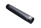 Труба круглая соединительная GL Granite 150/100 мм 1м RAL 7024 Мокрый асфальт – Купить оптом и в розницу