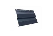 Металлический сайдинг Grand Line Корабельная доска GreenCoat Pural 0,5 мм RAL 7024 Мокрый асфальт – Купить оптом и в розницу