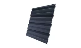 Профнастил Grand Line С10 R Rooftop Matte (Стальной бархат) 0,5 мм RAL 7024 Мокрый асфальт. Цена: 949 руб. Артикул: profGL-sb7024