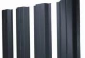 Штакетник Grand Line П -образный А 0,5 Quarzit Lite  RAL 7024 Мокрый асфальт – Купить оптом и в розницу