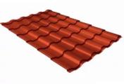 Металлочерепица GL Kredo 0.5 Satin Matt RAL 8004 терракота – Купить оптом и в розницу