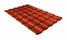 Металлочерепица Grand Line Kredo 0.5 Satin RAL 8004 терракота. Цена: 733 руб. Артикул: GrandLineM20-8004