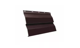 Металлический сайдинг Grand Line Корабельная доска GreenCoat Pural Matt 0,5 мм RAL 8017 Шоколад. Артикул: GrandLine-MS13