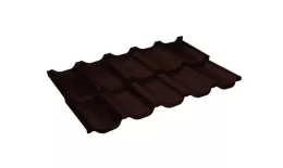 Металлочерепица GL Kvinta Uno 0,5 Rooftop Matte (Стальной Бархат) RAL 8017 шоколад. Артикул: GrandLineKU-b8017